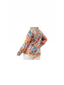 Chemise multicolore tons orange