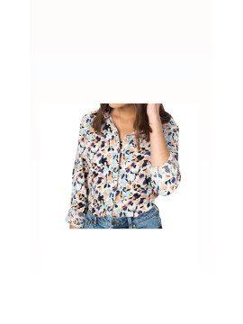 Chemise multicolore tons vert