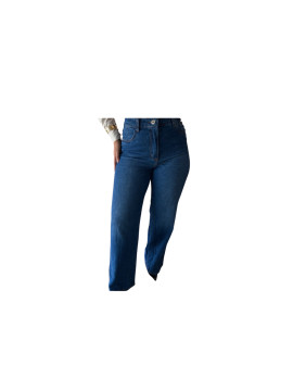 Pantalon jeans taille haute