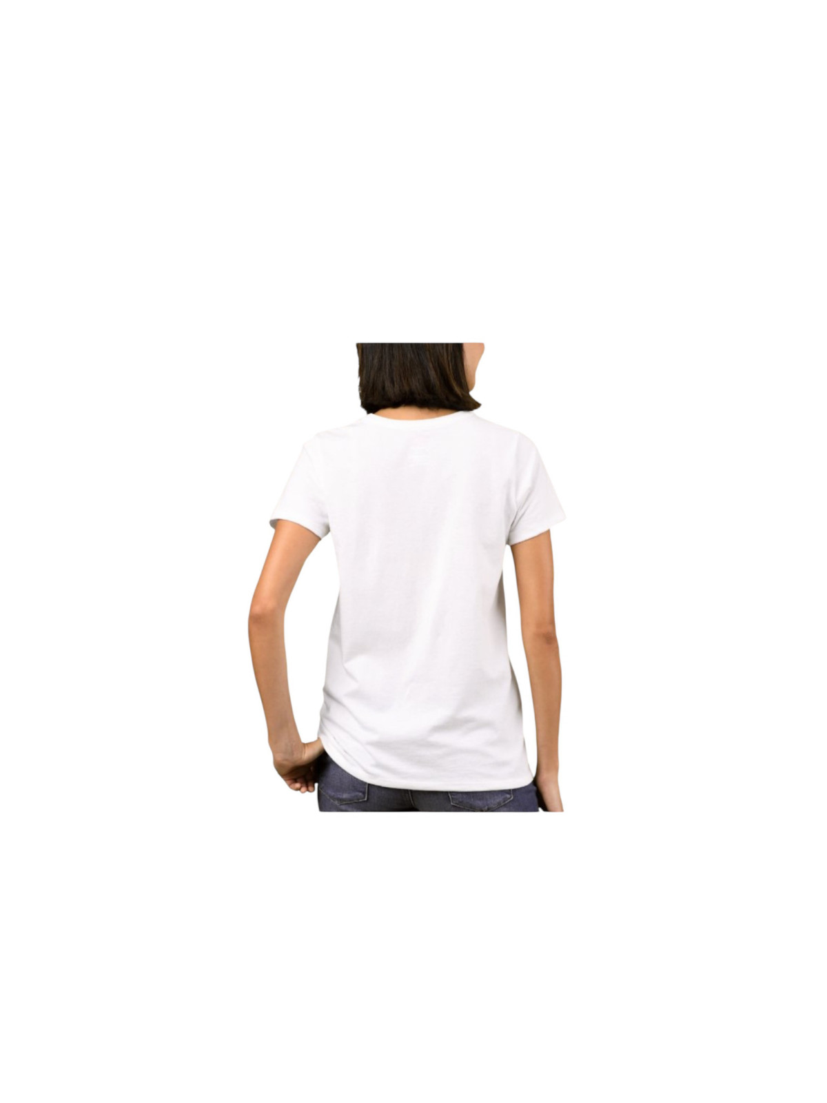 T-shirt blanc à motifs dromadaire