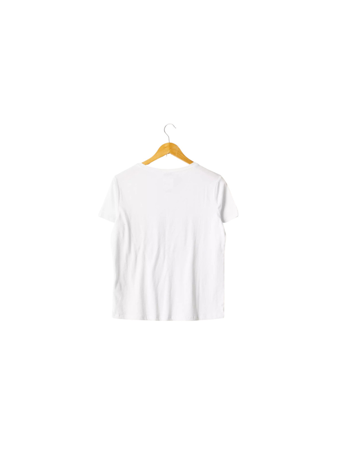 T-shirt blanc à motifs chameau