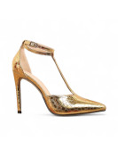 Chaussures talons  pointure36 couleur dorée