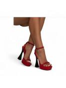 Chaussures talons rouge pointure 38 idéale pour soirée