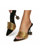 Chaussures talons pointure40 doré,noir