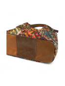 Sac à main multicolores tressé