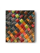 Sac à main multicolores tressé