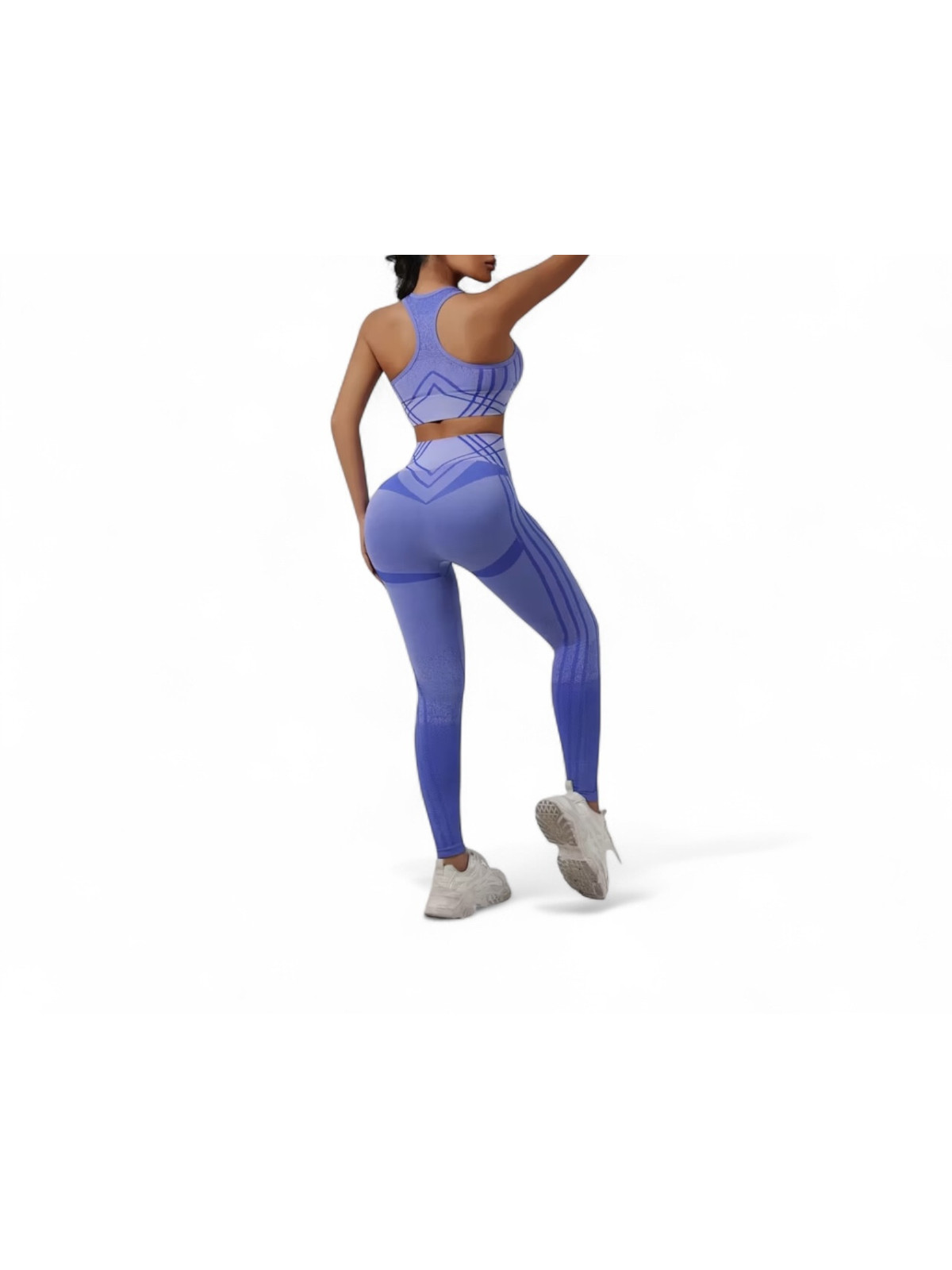 Ensemble leggings sport fitnesss violet