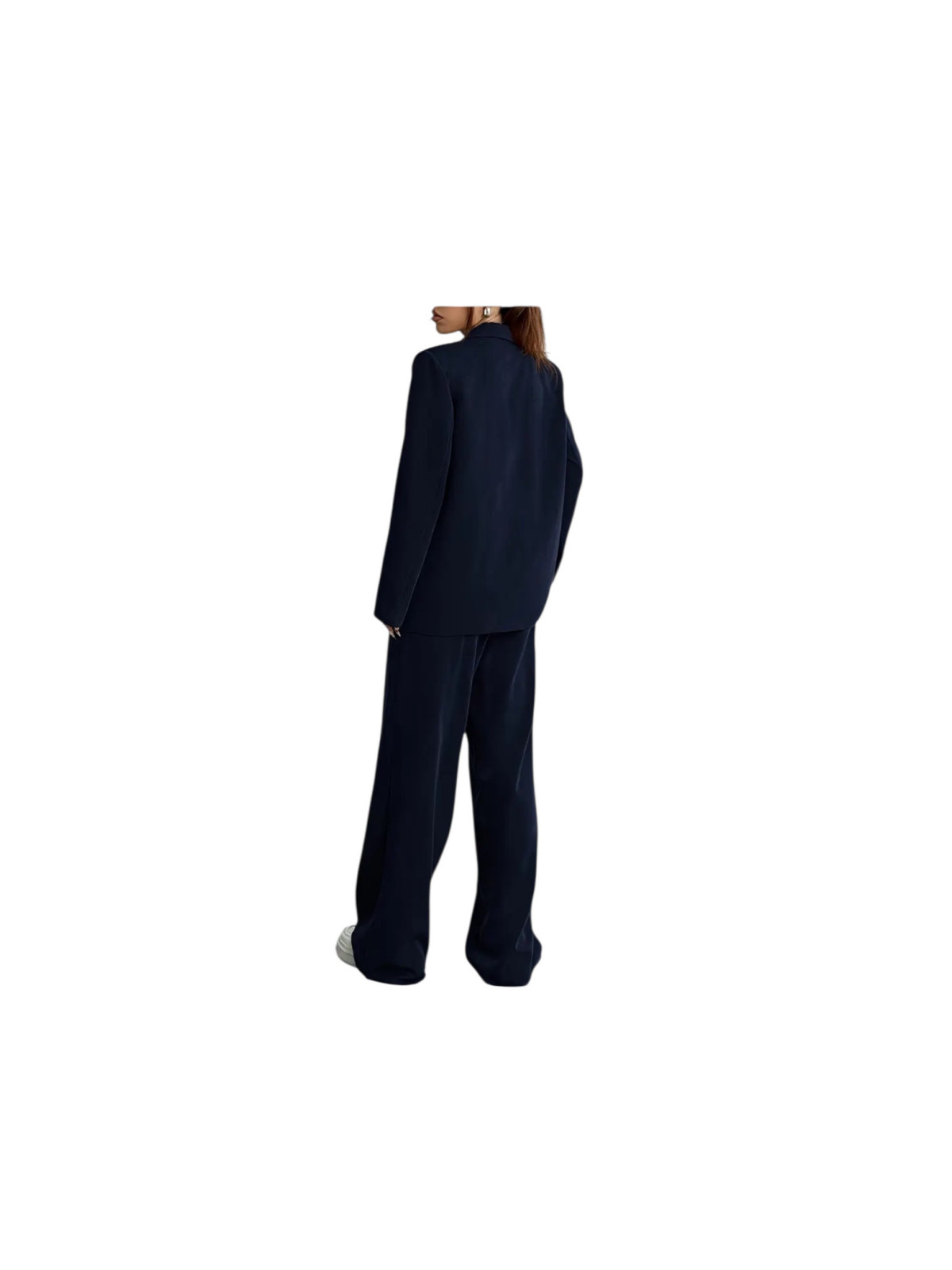 Ensemble noir 3Pièces Femme automne/hiver Gilet Veste Décontractée et Pantalon Large