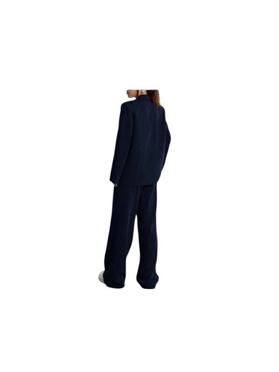 Ensemble noir 3Pièces Femme automne/hiver Gilet Veste Décontractée et Pantalon Large