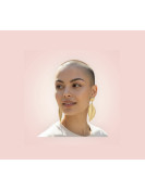 Boucles élégante doré forme feuille de laurier