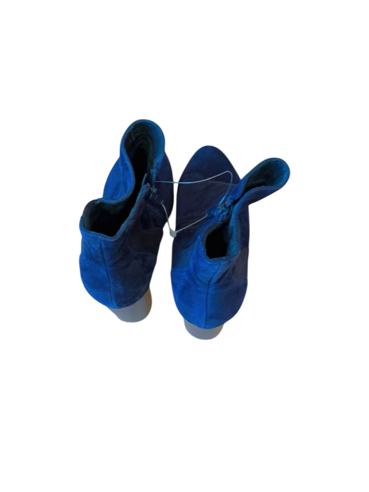 Bottes P36 en velours bleu nuit