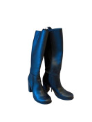 Bottes P37 montantes en cuir noir