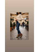 Bottes P39 en velours marron