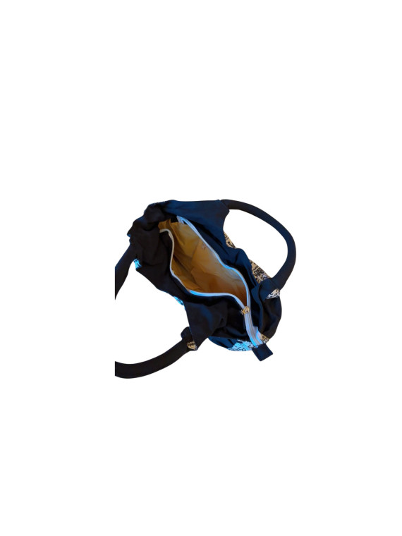 Sac four tout à motifs écriture chinois couleur noir et blanc