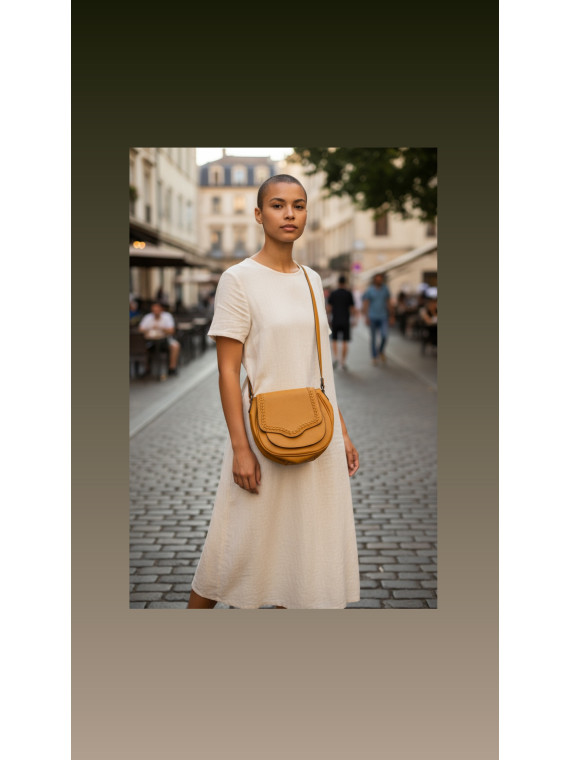 Sac min couleur jaune moutarde