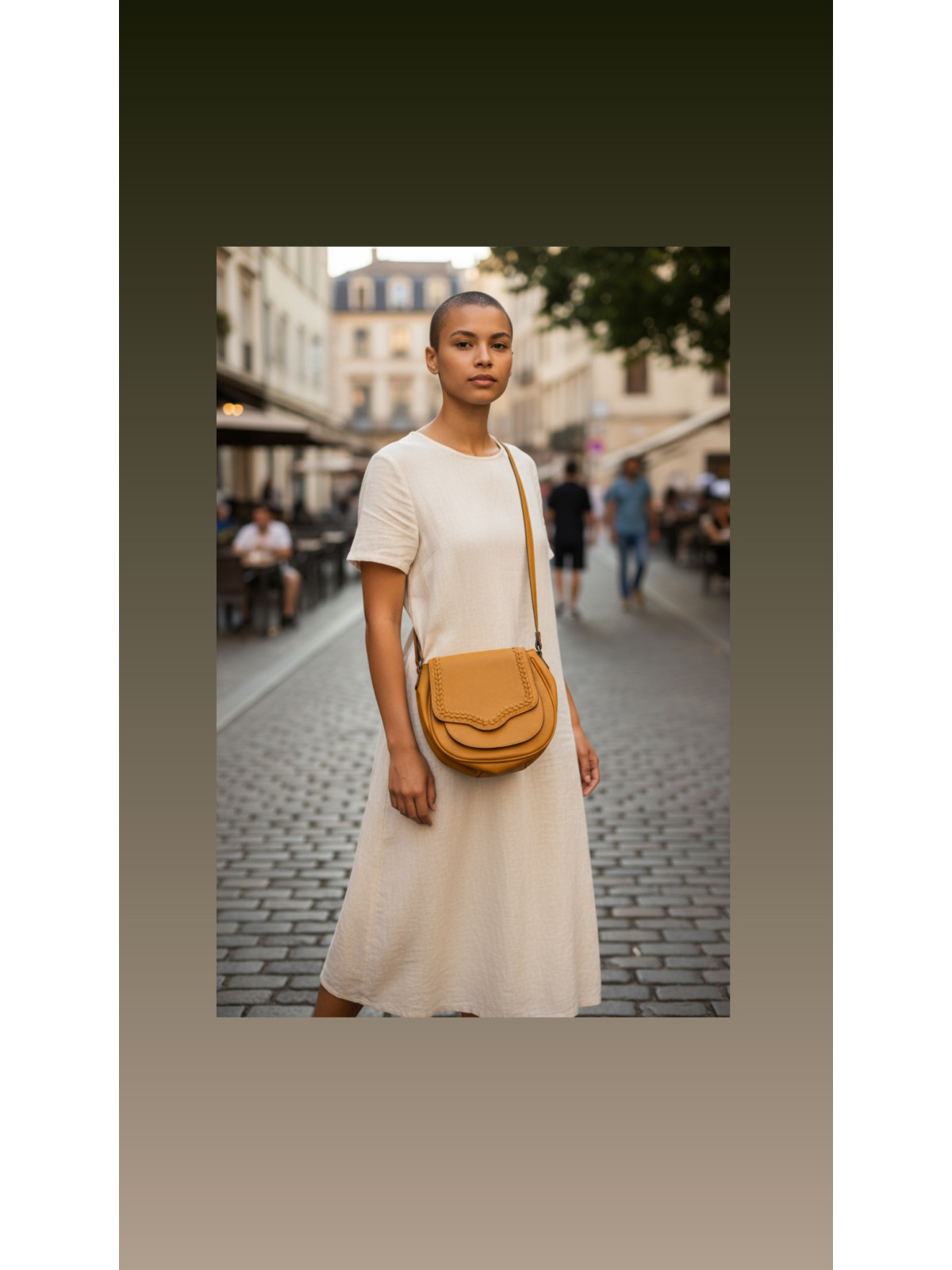 Sac min couleur jaune moutarde