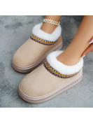 Chaussures chaudes d’hiver  p36 couleur kaki