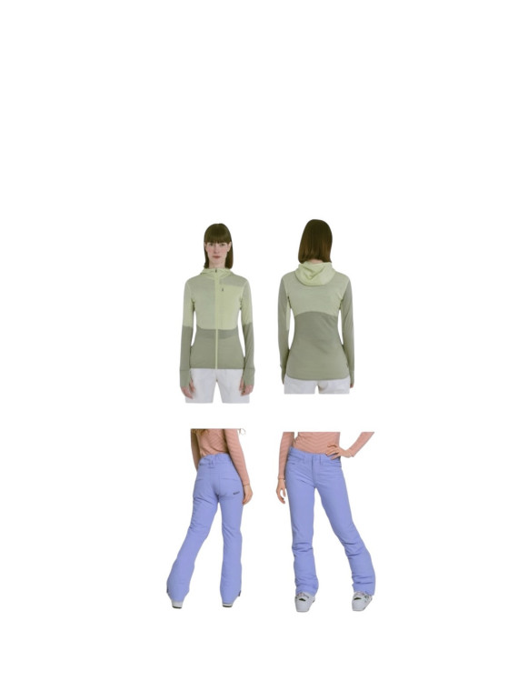 Ensemble tenue ski couleur violet,vert