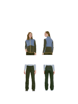 Ensemble tenue ski couleur vert ,bleu