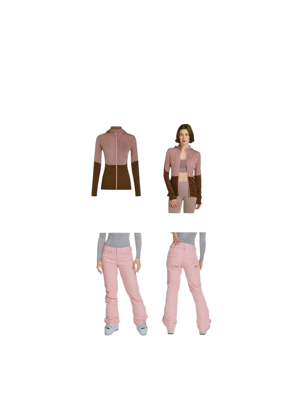 Ensemble tenue ski couleur  rose ,rouge bordeaux