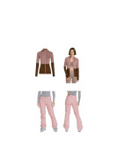 Ensemble tenue ski couleur  rose ,rouge bordeaux