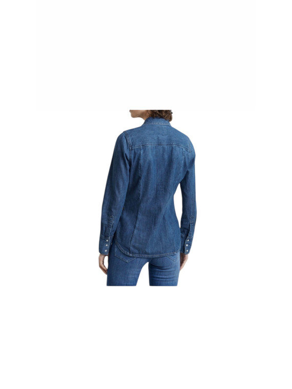 Chemise jeans bleu marine