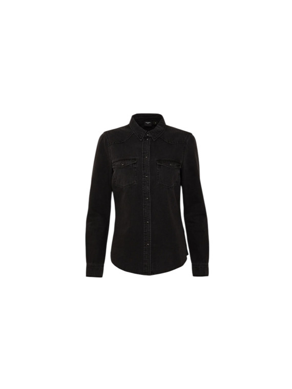 Chemise jeans noir