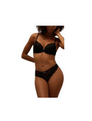 Lingerie ensemble 2 pièces push up en dentelle couleur  noir