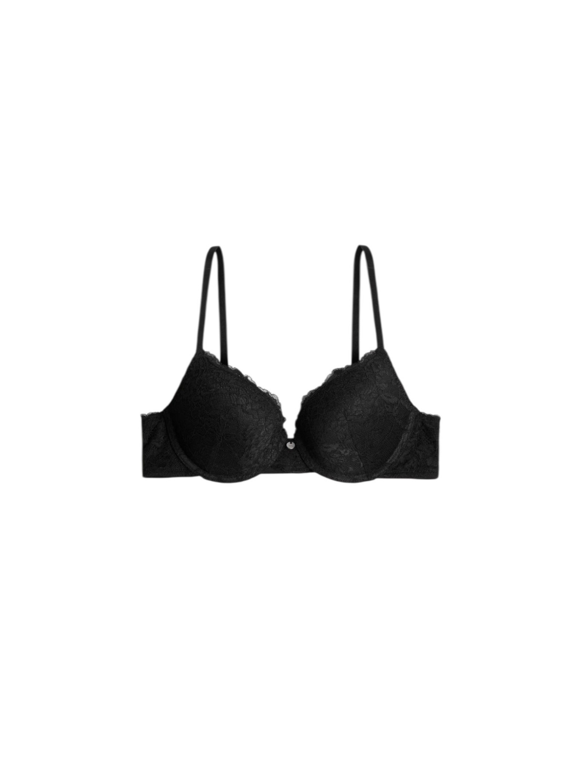 Lingerie ensemble 2 pièces push up en dentelle couleur  noir