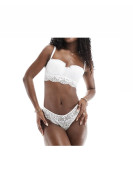 Lingerie ensemble 2 pièces push up en dentelle couleur  blanc