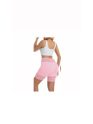 Culotte style legging court en dentelle couleur rose