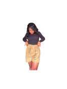 Short en velour couleur kaki