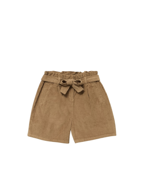 Short en velour couleur kaki