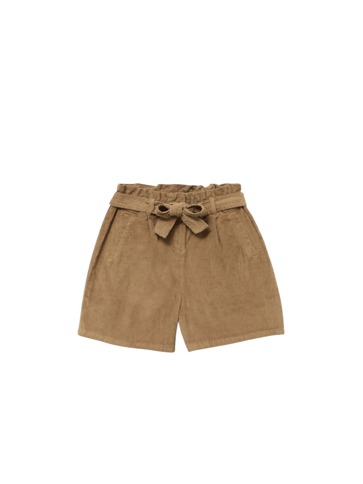 Short en velour couleur kaki