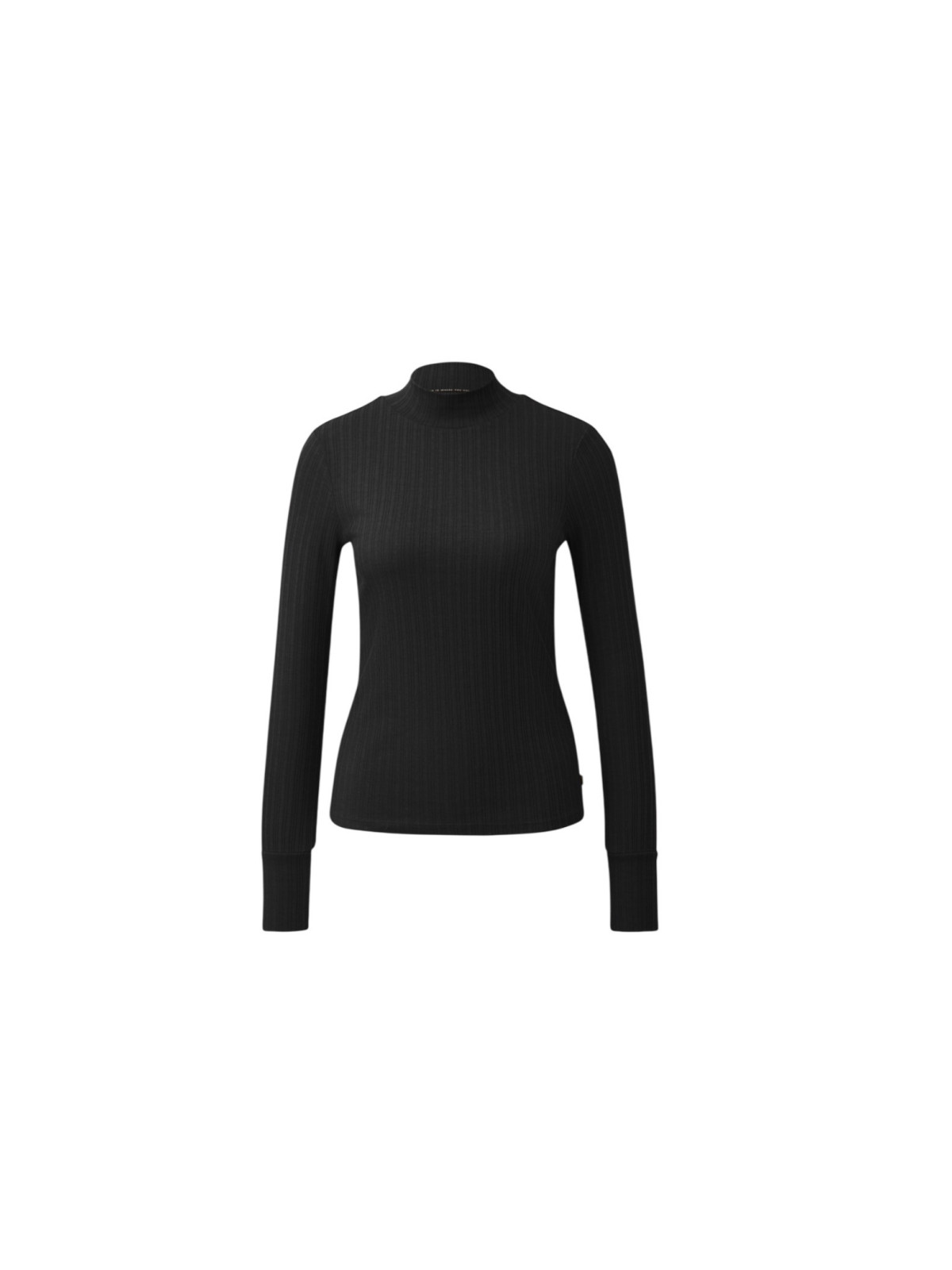 Haut moulant long manche col V  noir