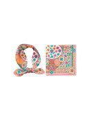 Foulard vintage motifs fleurs