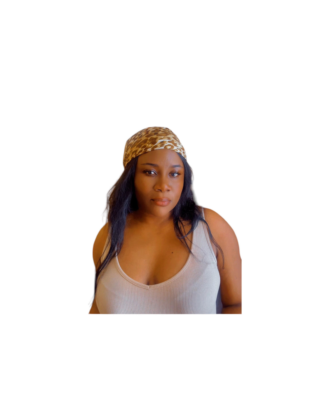 Foulard à motifs léopard