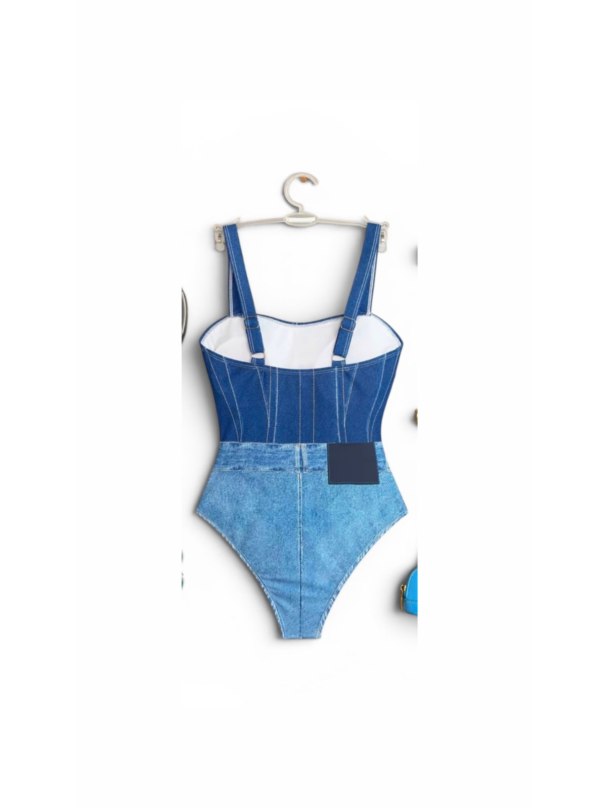 Maillot de bain une pièce style jeans