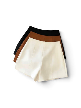 Lots des shorts taille haute 3 couleurs marron,noir,blanc