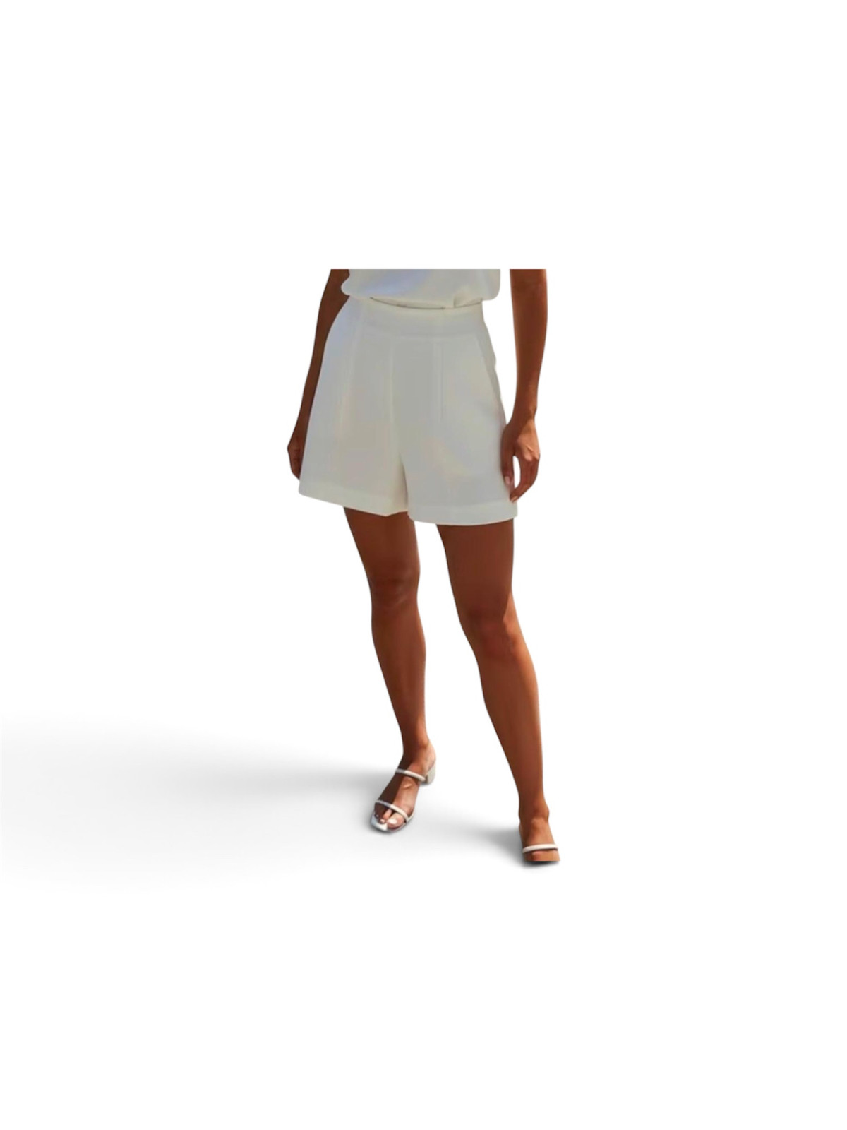 Lots des shorts taille haute 3 couleurs marron,noir,blanc