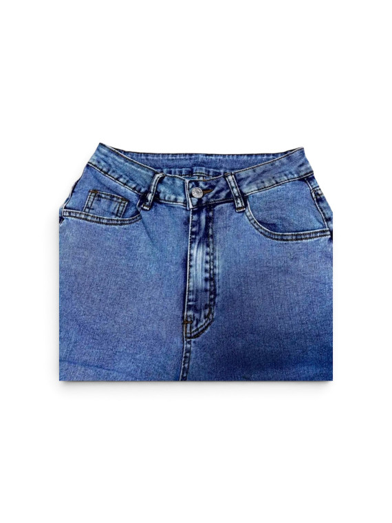 Lots de 2 Pentalon jeans taille haute