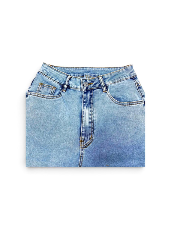 Lots de 2 Pentalon jeans taille haute