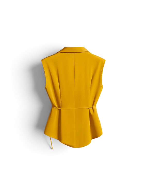 Lots de 3 chemises sans manches couleur marron,jaune ,blanc