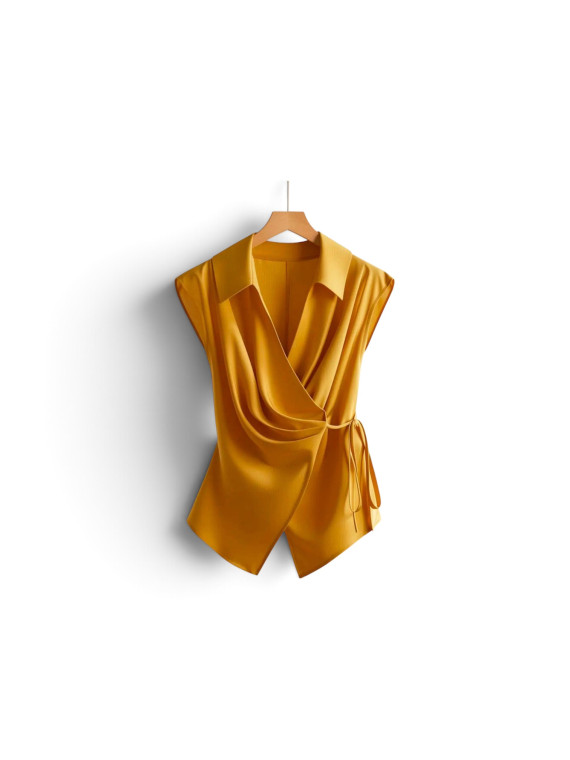 Lots de 3 chemises sans manches couleur marron,jaune ,blanc