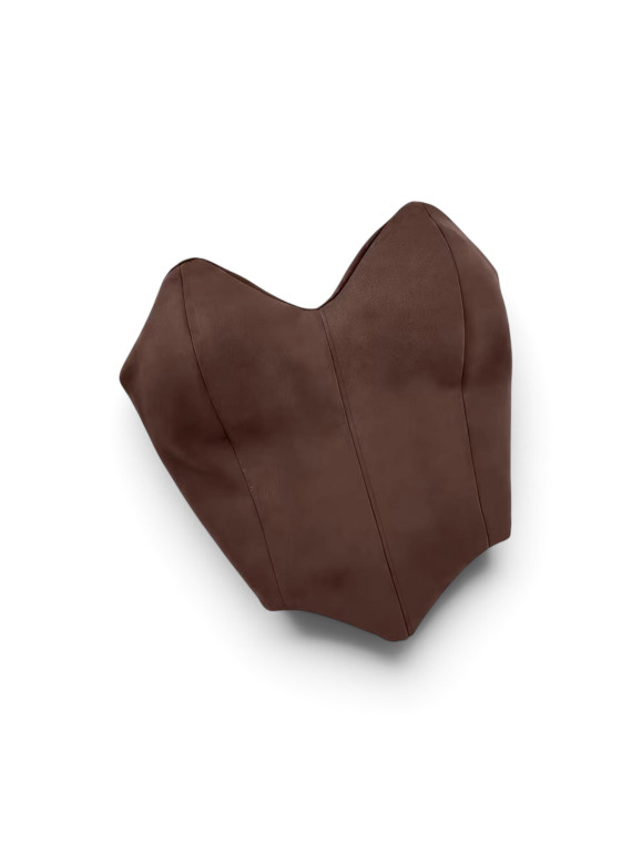 Lots de de 3 hauts sans dos tubulaires couleur marron foncé et clair,et noir