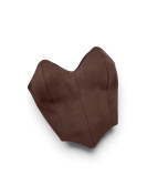 Lots de de 3 hauts sans dos tubulaires couleur marron foncé et clair,et noir