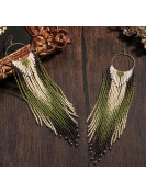 Boucle d’oreille perlées style bohème