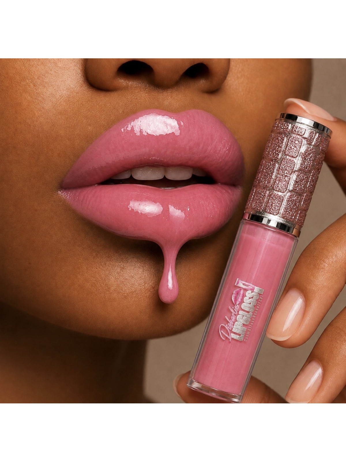 ✨Disharlie lipgloss💄rose bonbon