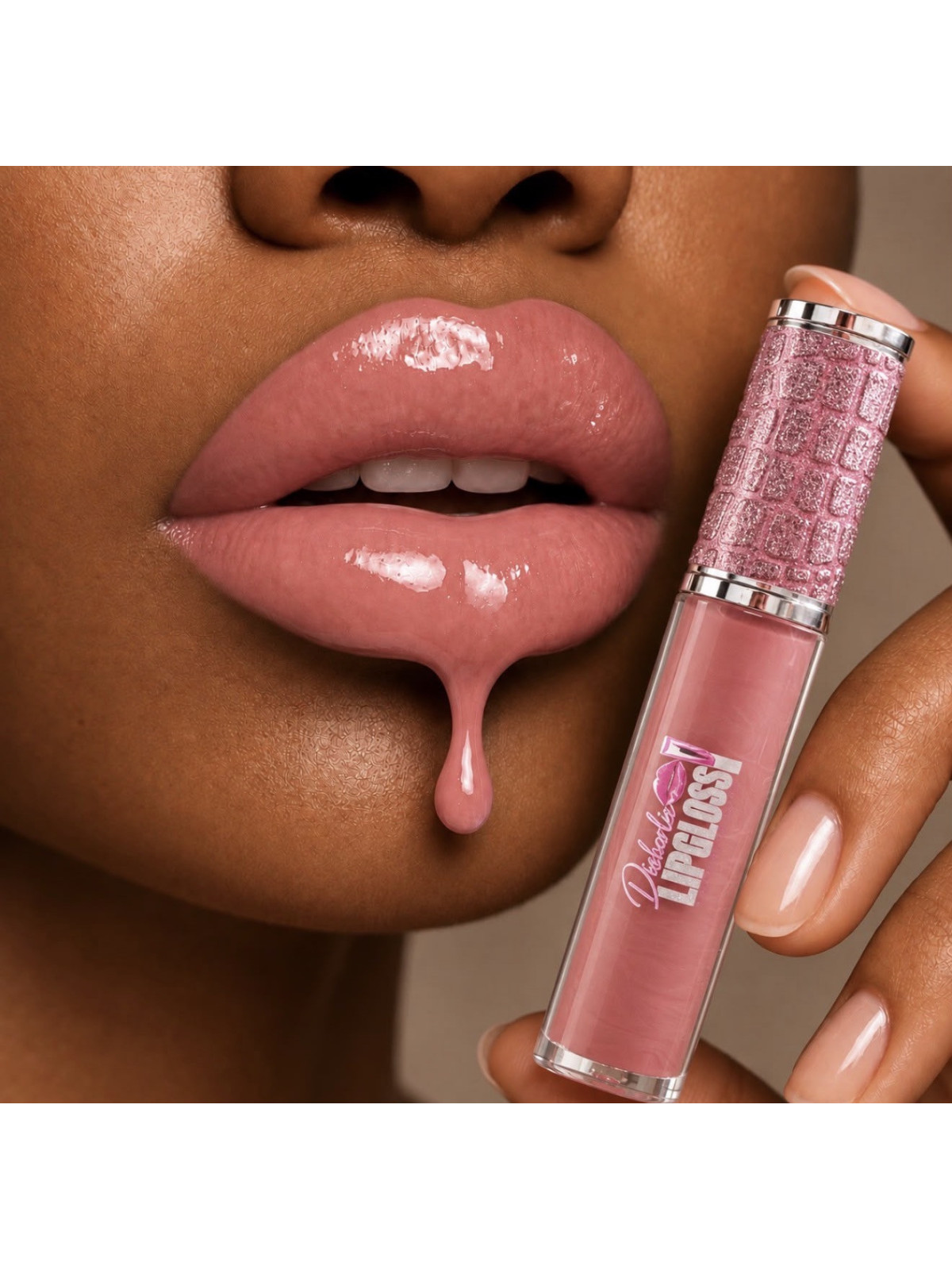 ✨Disharlie lipgloss💄rose nude doux