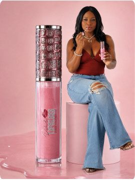 ✨Disharlie lipgloss💄rose bonbon